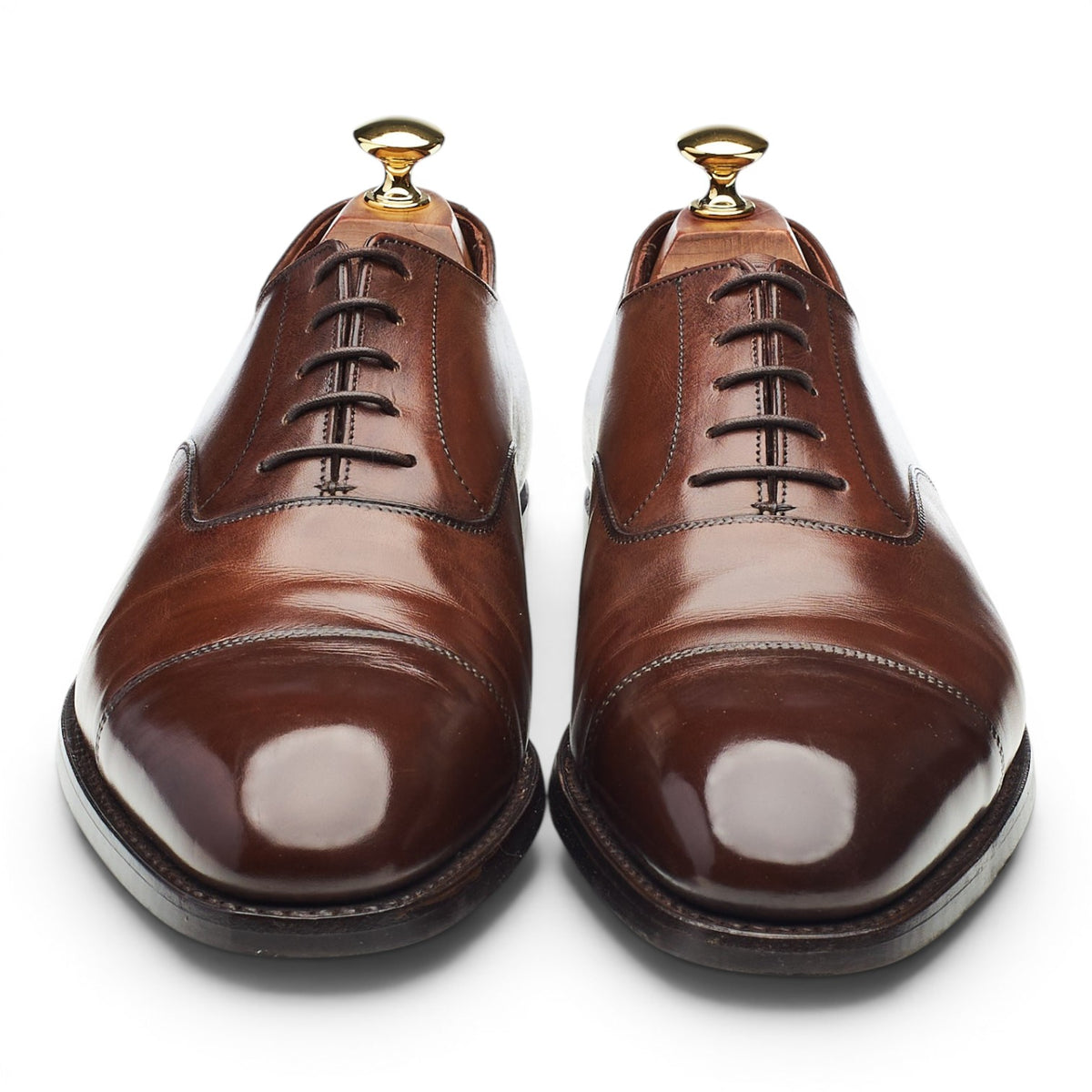 'Audley' Dark Brown Leather Oxford UK 9.5 E