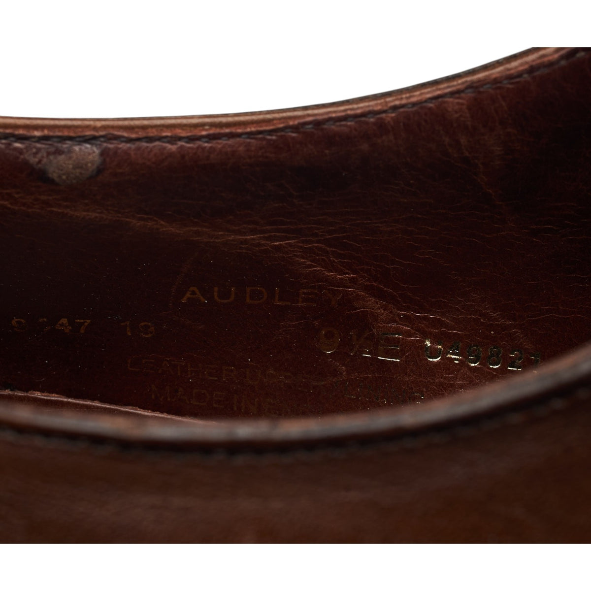 'Audley' Dark Brown Leather Oxford UK 9.5 E