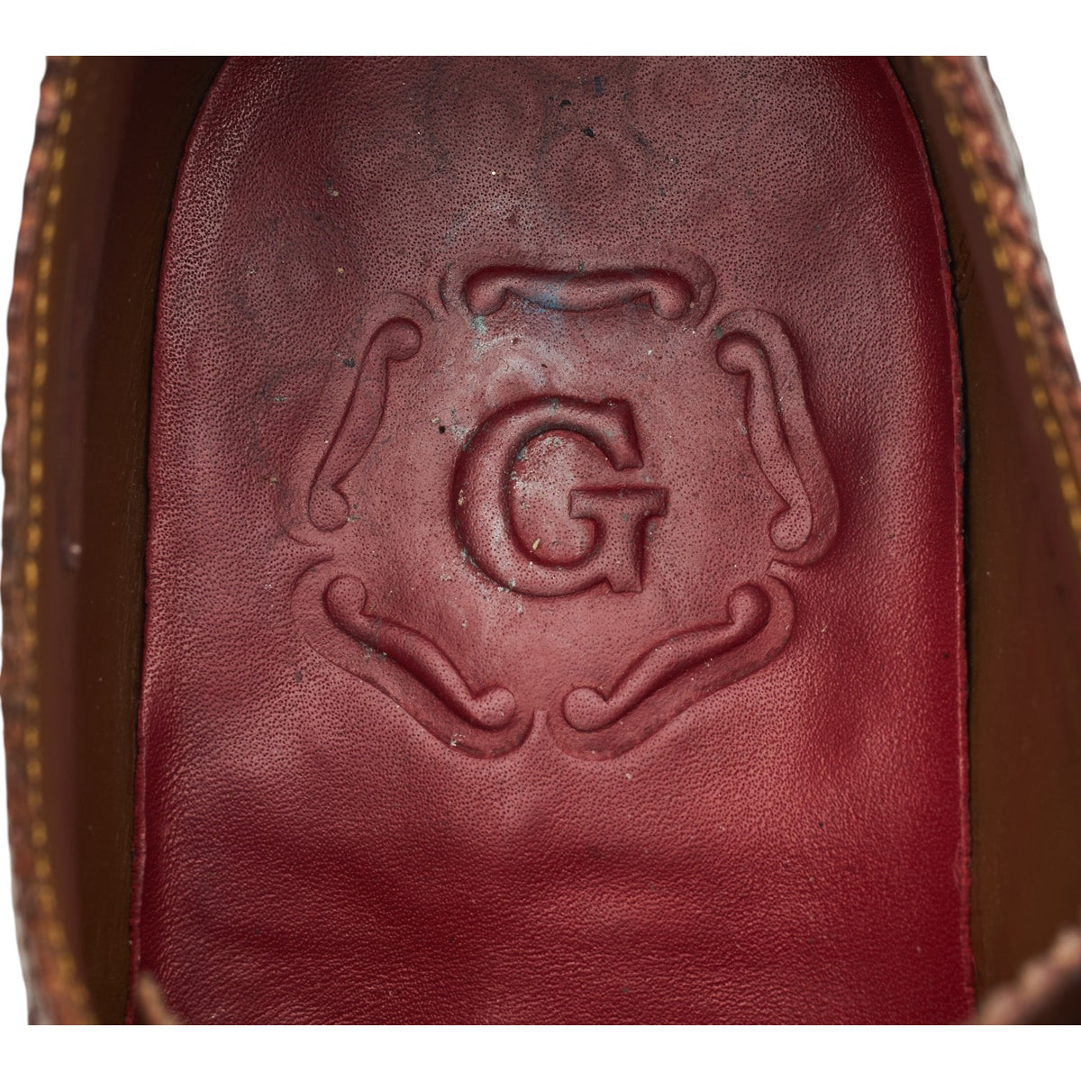 'Archie' Dark Brown Leather Derby Brogues UK 7 G