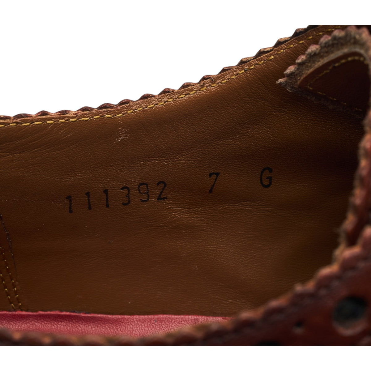 'Archie' Dark Brown Leather Derby Brogues UK 7 G