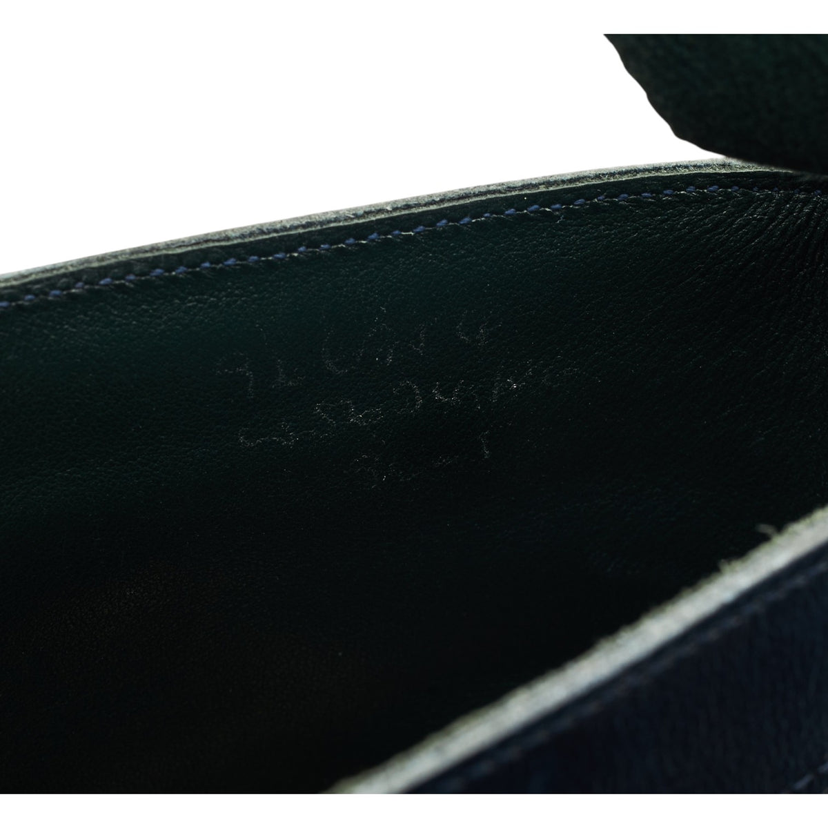 'Stow' Navy Blue Leather Brogue Boots UK 9.5