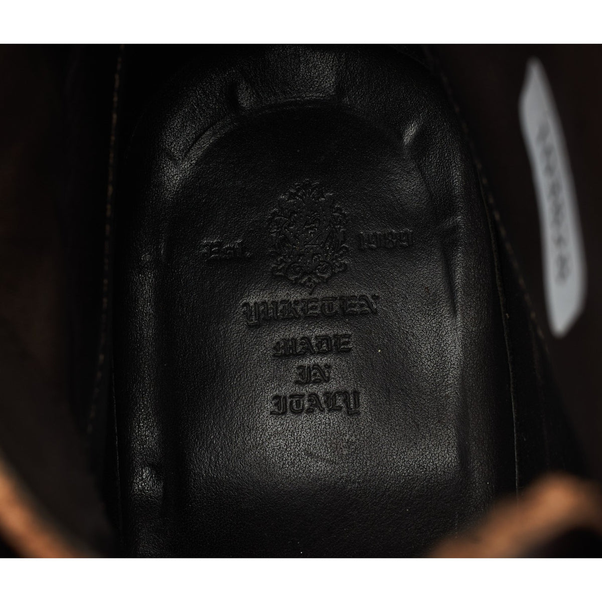 Dark Brown Leather Moc Toe Boots UK 7.5 US 8