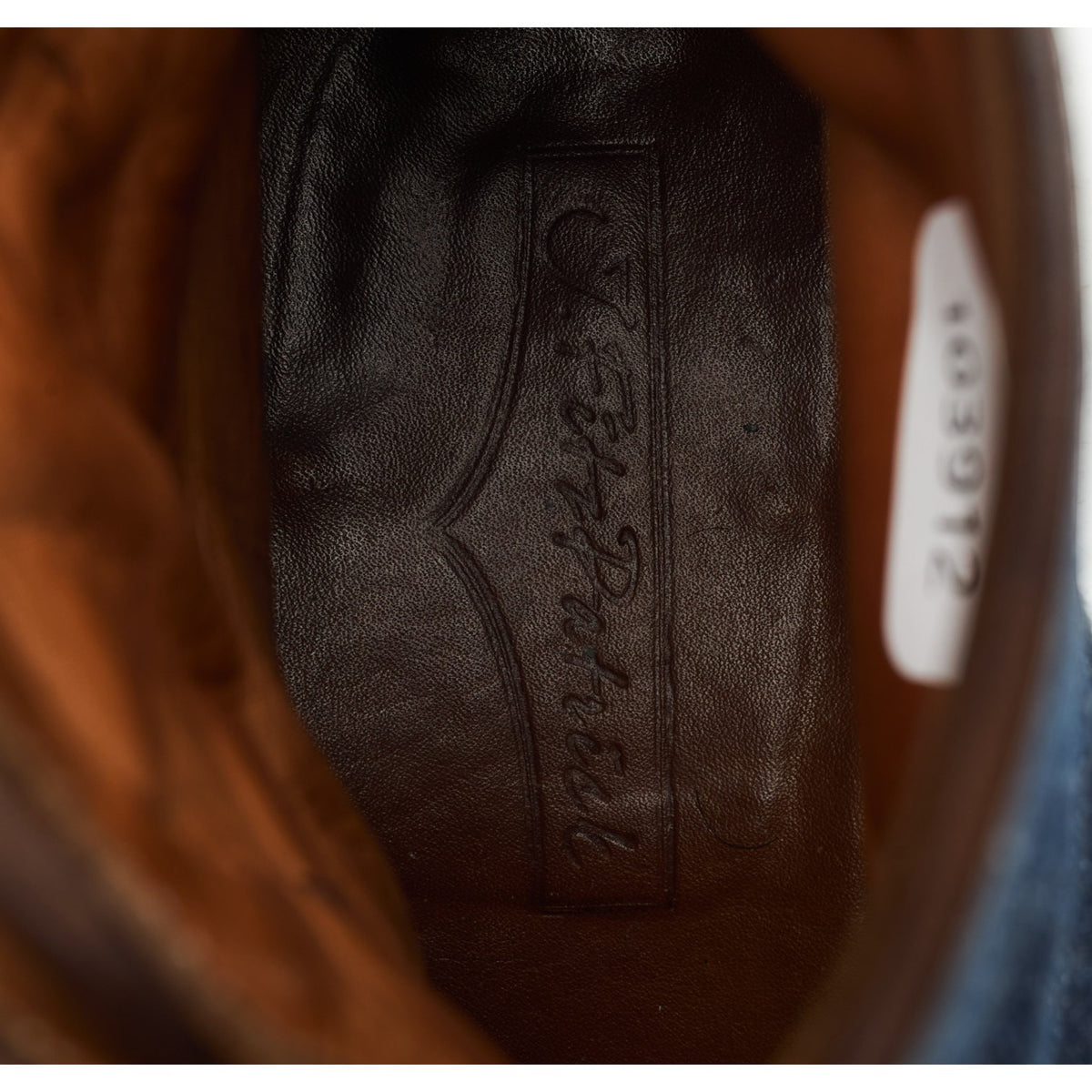 'Westlake' Dark Brown Leather and Denim Button Boots UK 8 E