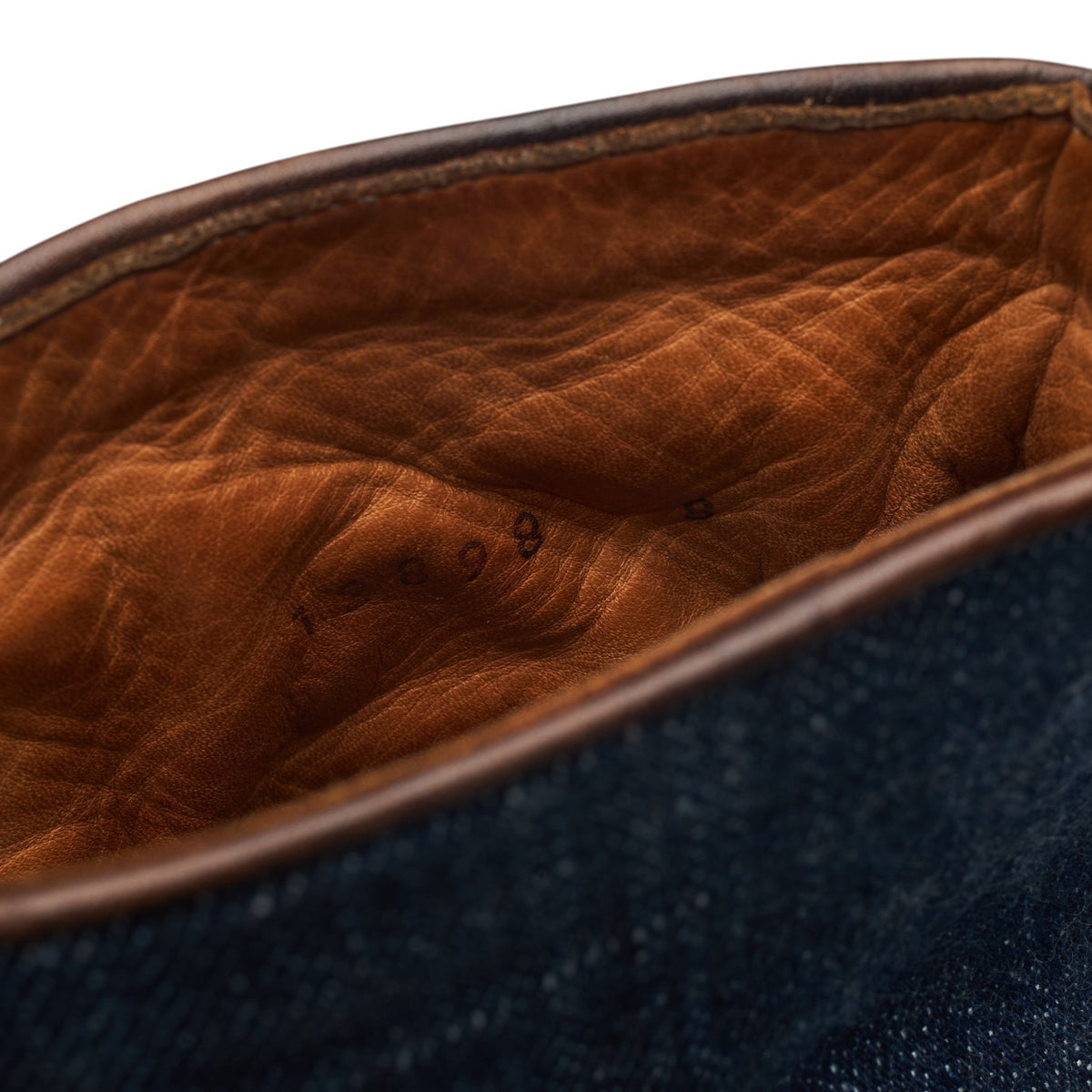 'Westlake' Dark Brown Leather and Denim Button Boots UK 8 E