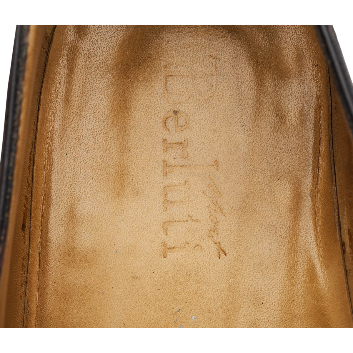 'Andy' Burgundy Leather Loafers UK 10