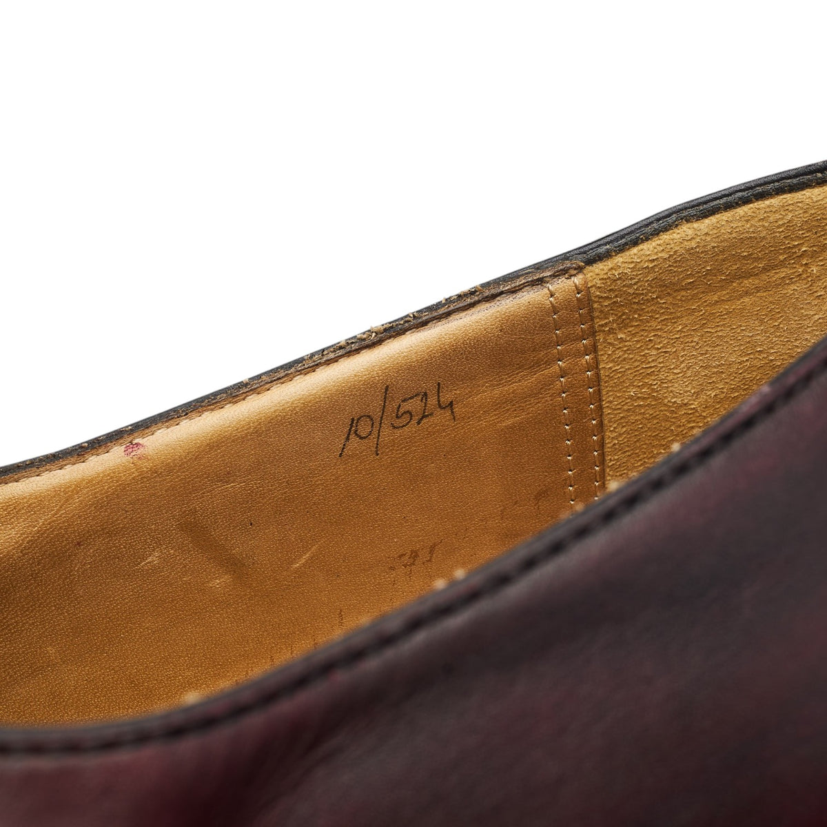'Andy' Burgundy Leather Loafers UK 10