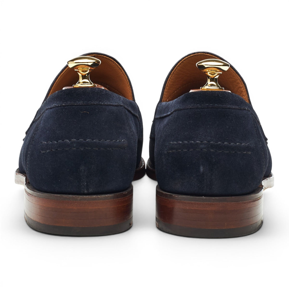 'Madrid' Navy Blue Suede Loafers UK 9.5 F