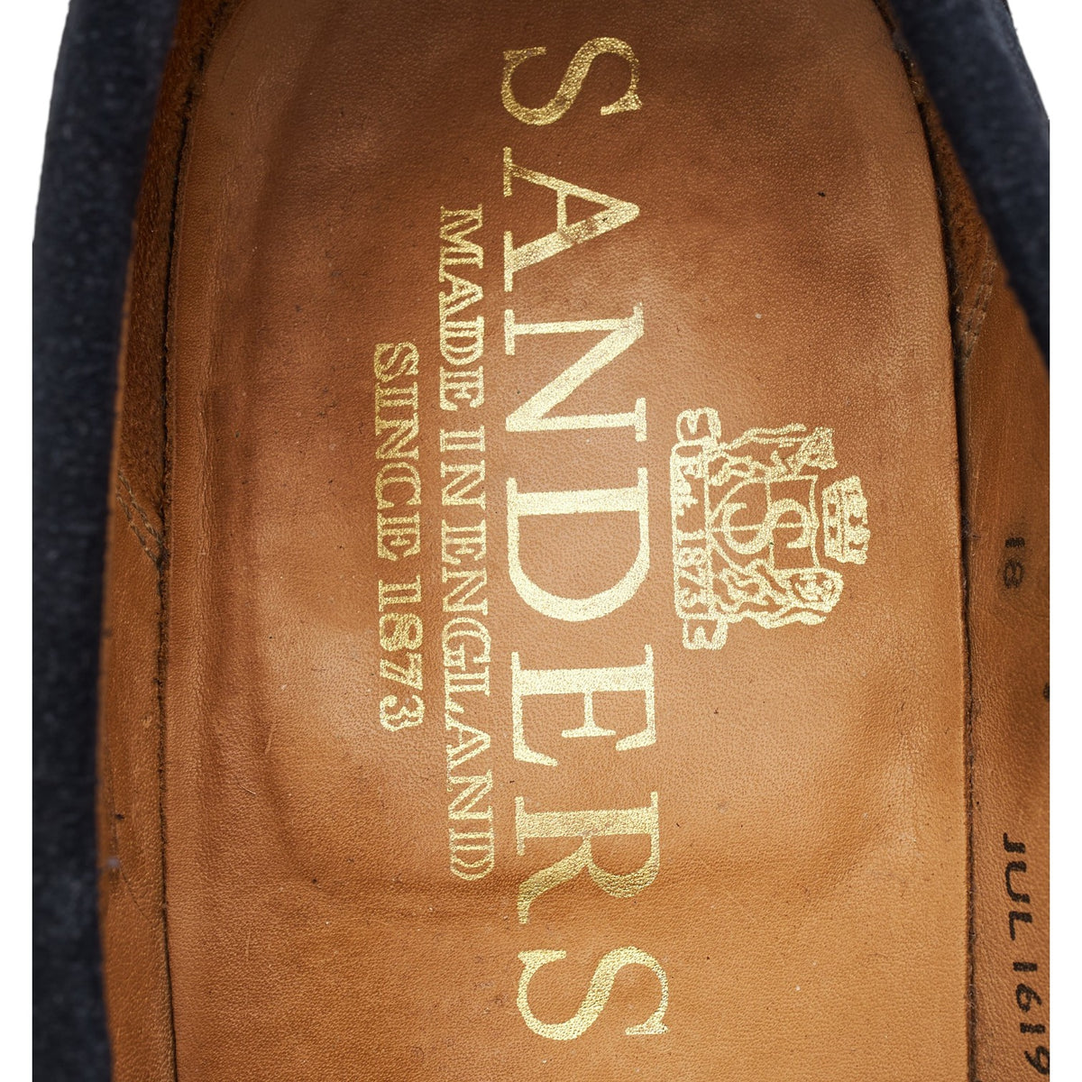 'Madrid' Navy Blue Suede Loafers UK 9.5 F