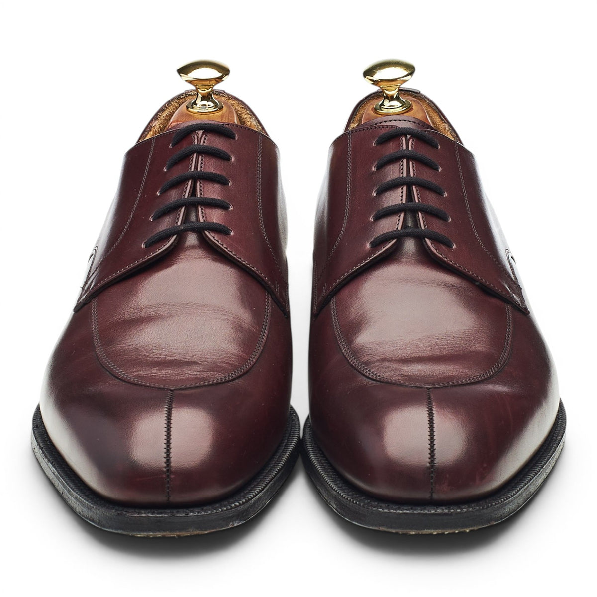 'Northwood' Burgundy Leather Split Toe Derby UK 8 G
