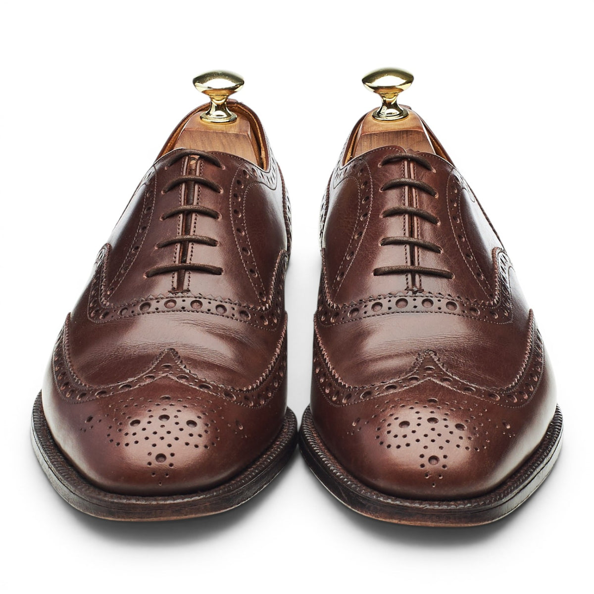 'Chetwynd' Brown Leather Oxford Brogues UK 7.5 F