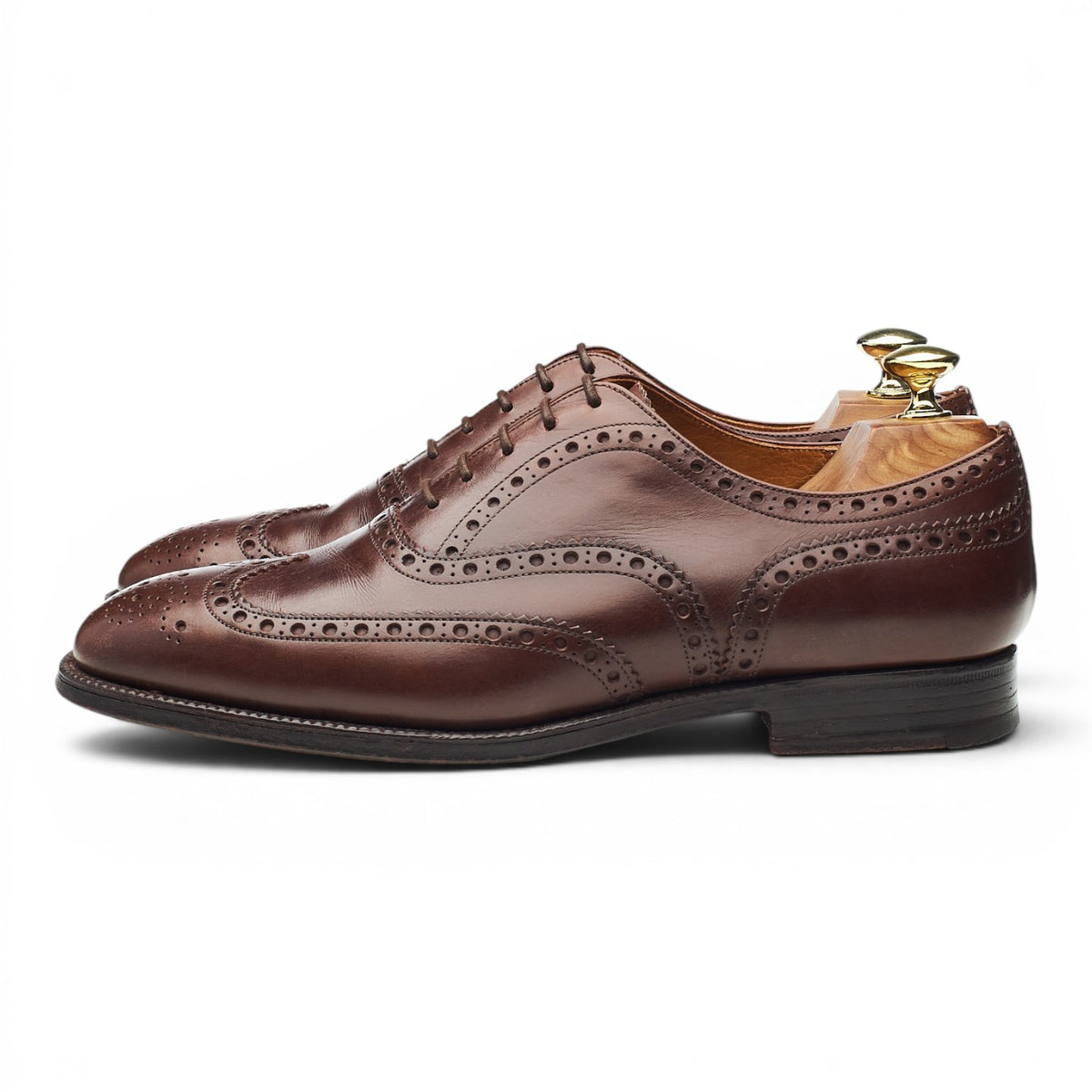 'Chetwynd' Brown Leather Oxford Brogues UK 7.5 F