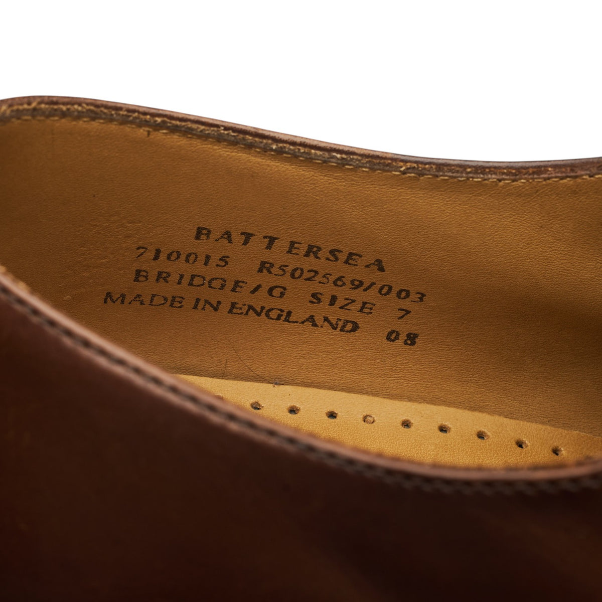 'Battersea' Brown Leather Derby UK 7 G
