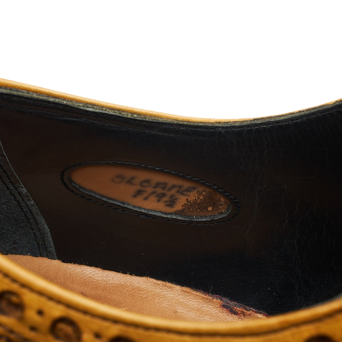 'Sloane' Tan Brown Leather Derby Brogues UK 9.5 F
