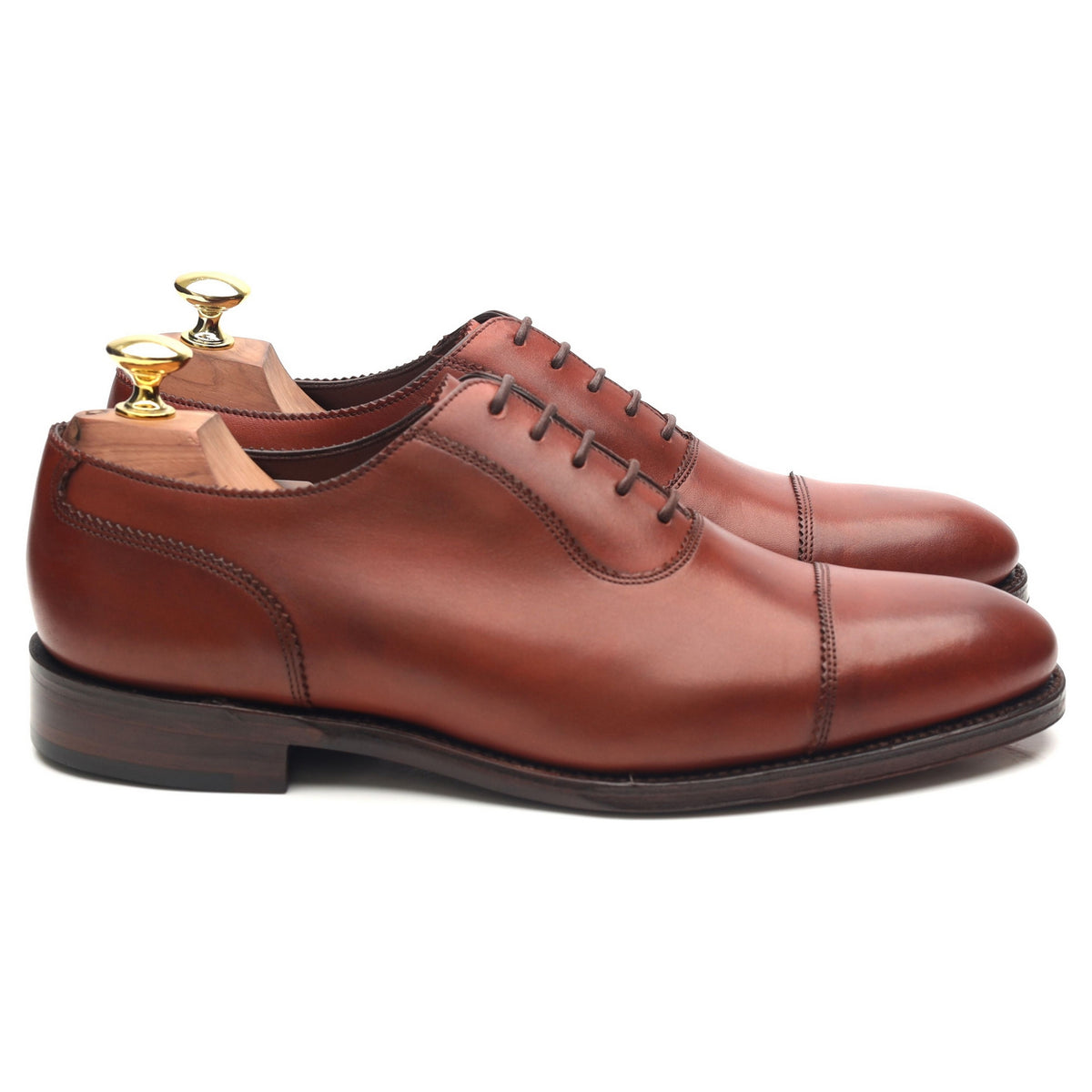 1880 Legacy &#39;Evans&#39; Brown Leather Oxford UK 7 F