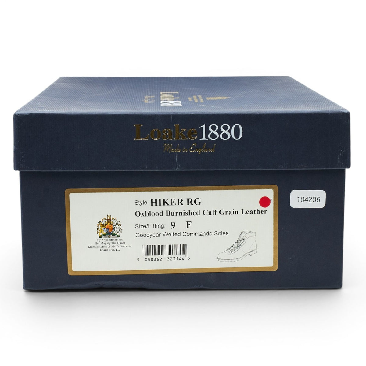 1880 'Hiker' Oxblood Leather Boots UK 9 F