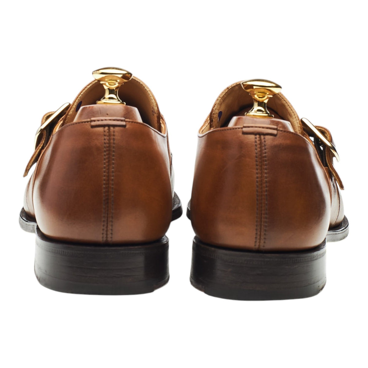 'Westbury' Brown Leather Monk Strap UK 10 F