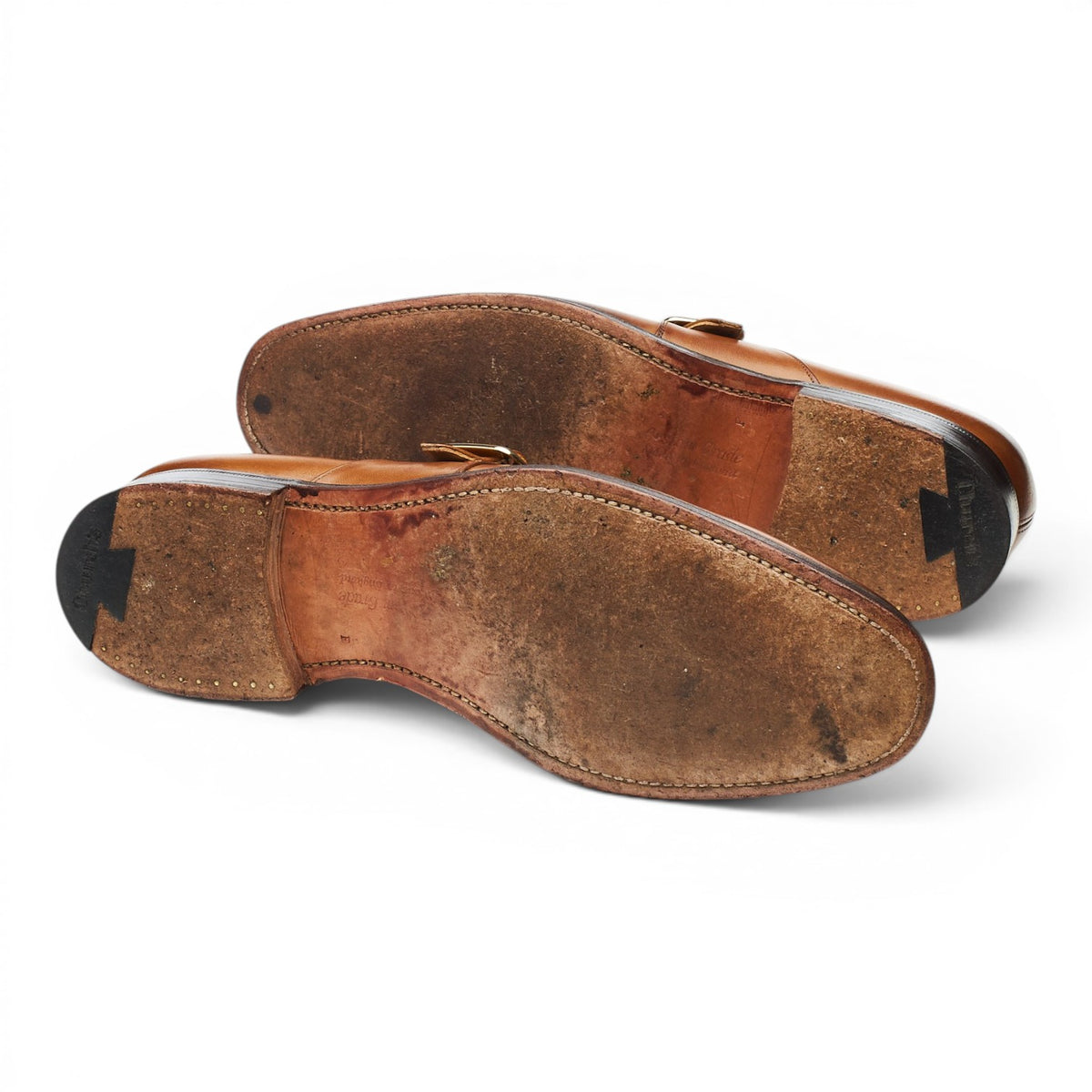 'Westbury' Brown Leather Monk Strap UK 10 F