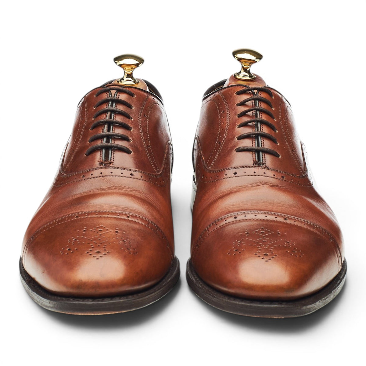 Royal Collection Brown Leather Oxford Brogues UK 9 F