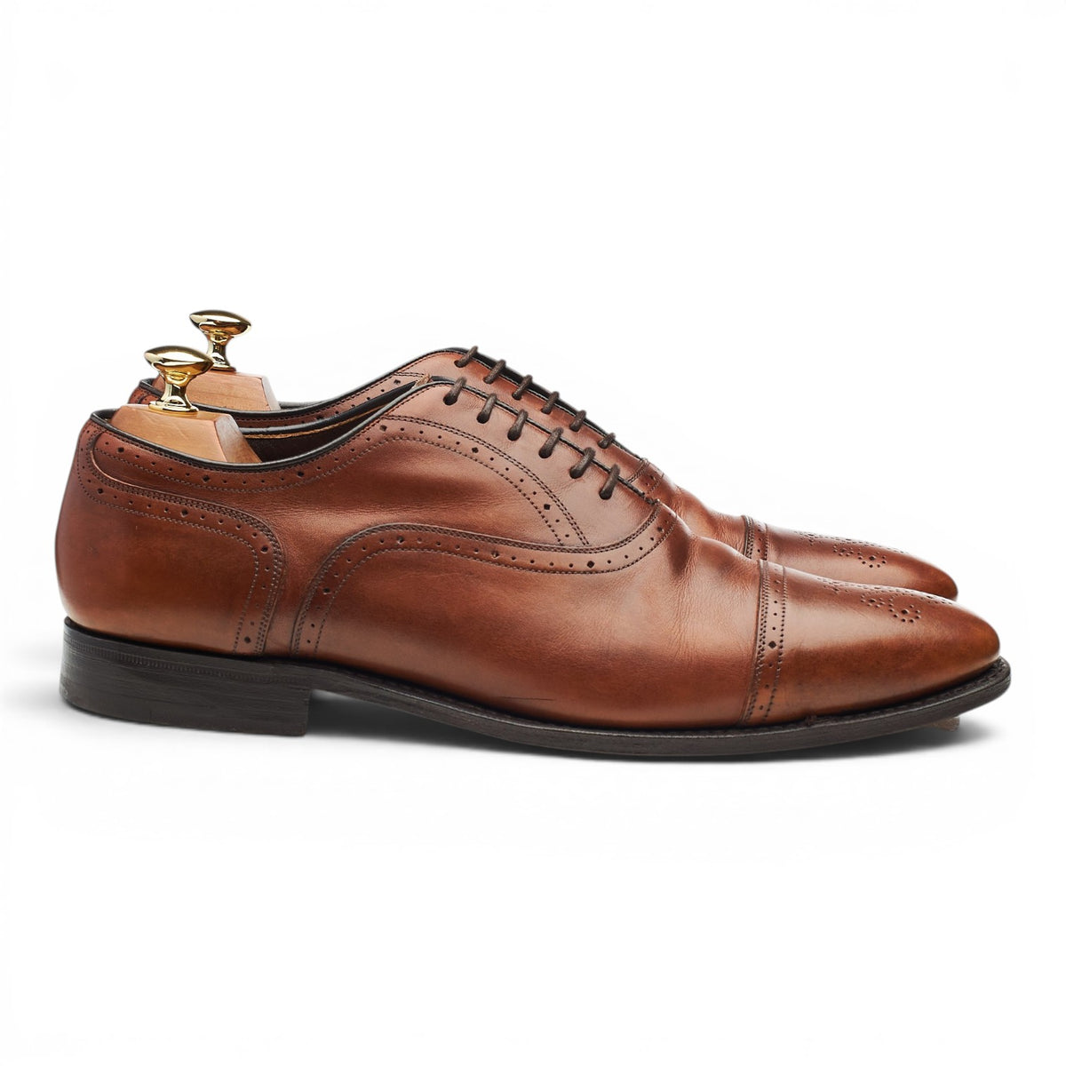 Royal Collection Brown Leather Oxford Brogues UK 9 F