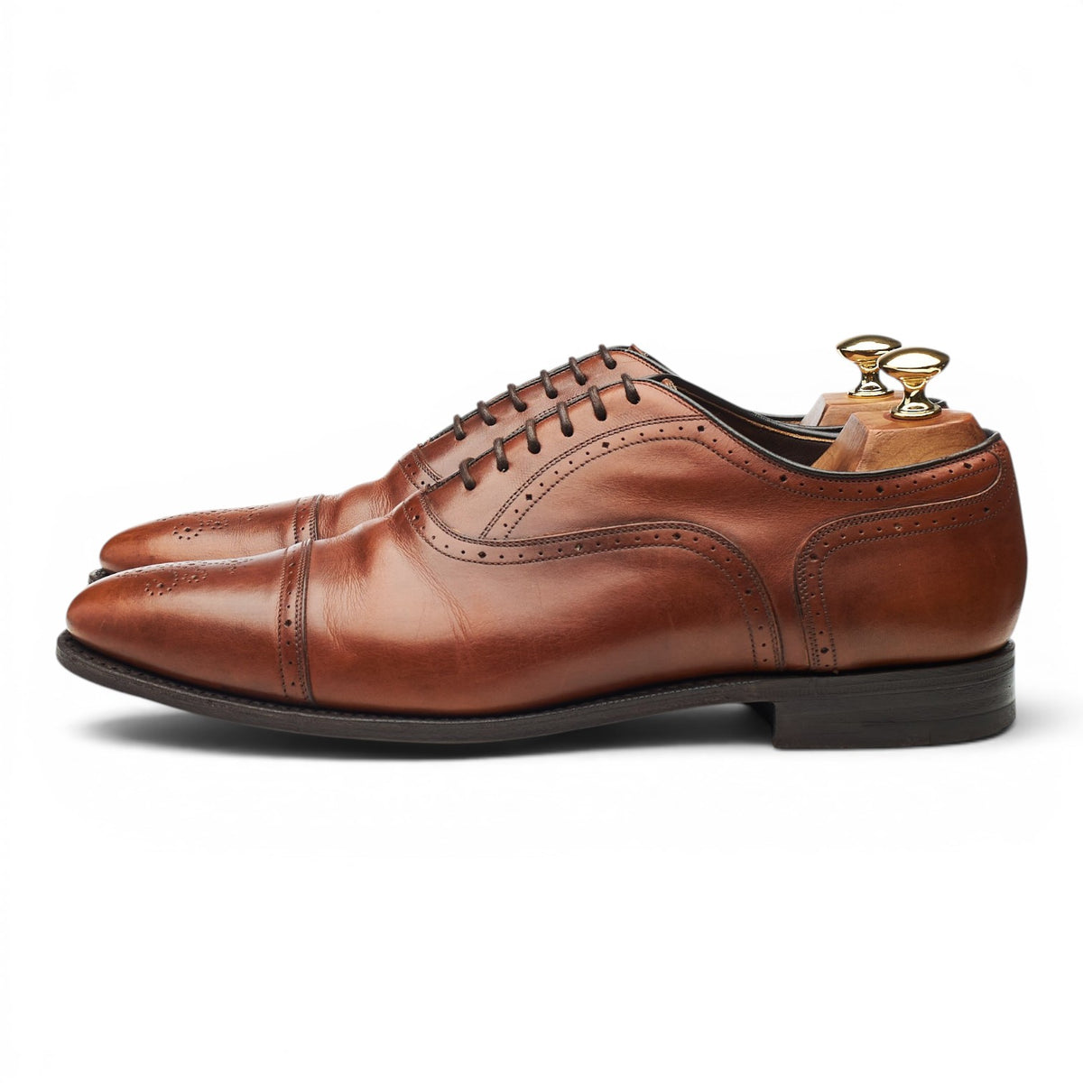 Royal Collection Brown Leather Oxford Brogues UK 9 F