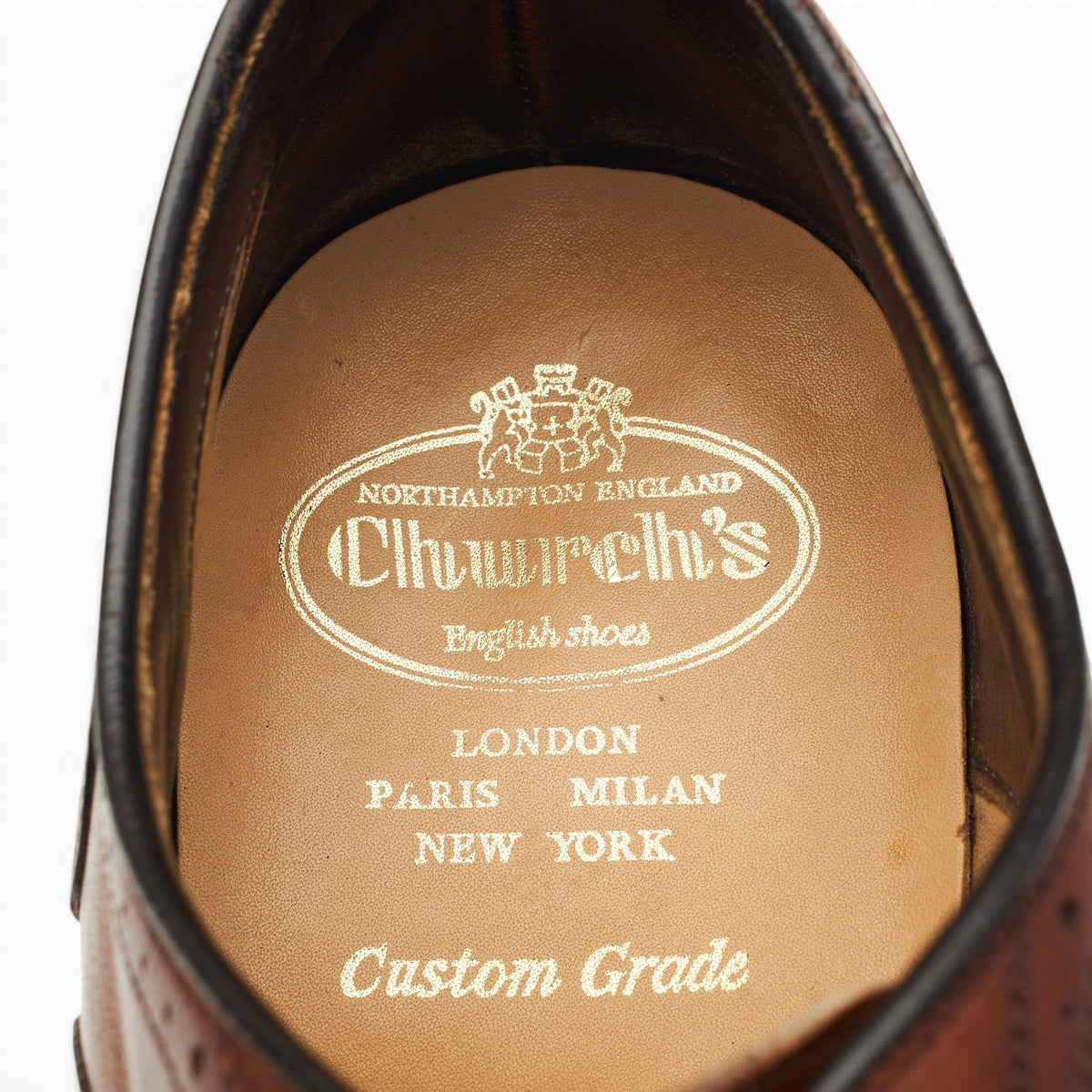 Royal Collection Brown Leather Oxford Brogues UK 9 F