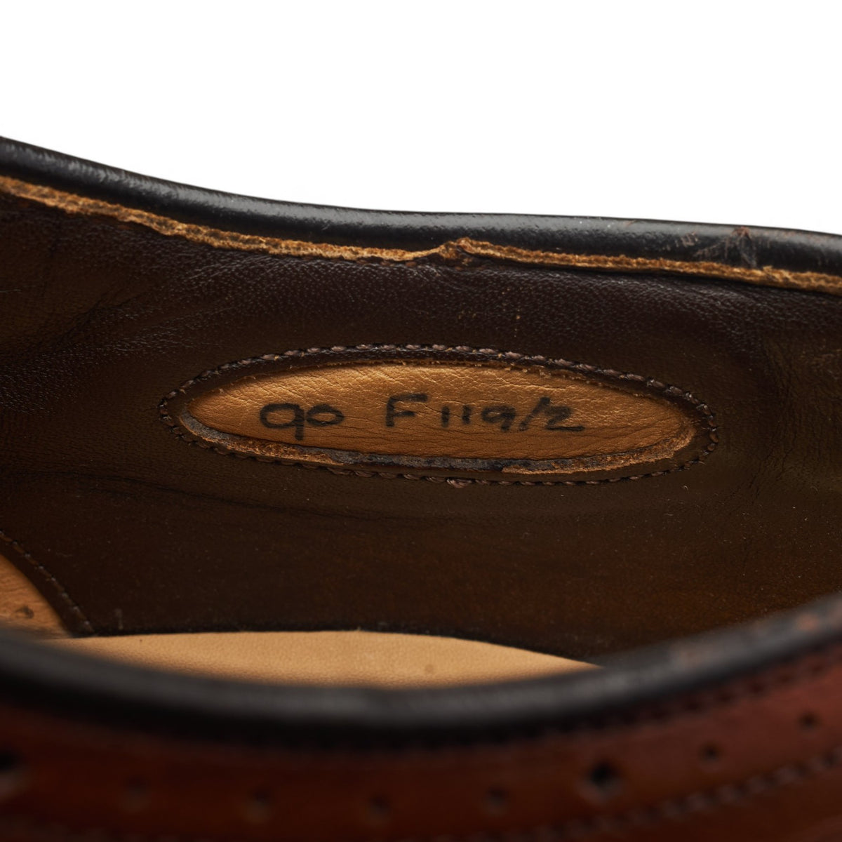 Royal Collection Brown Leather Oxford Brogues UK 9 F