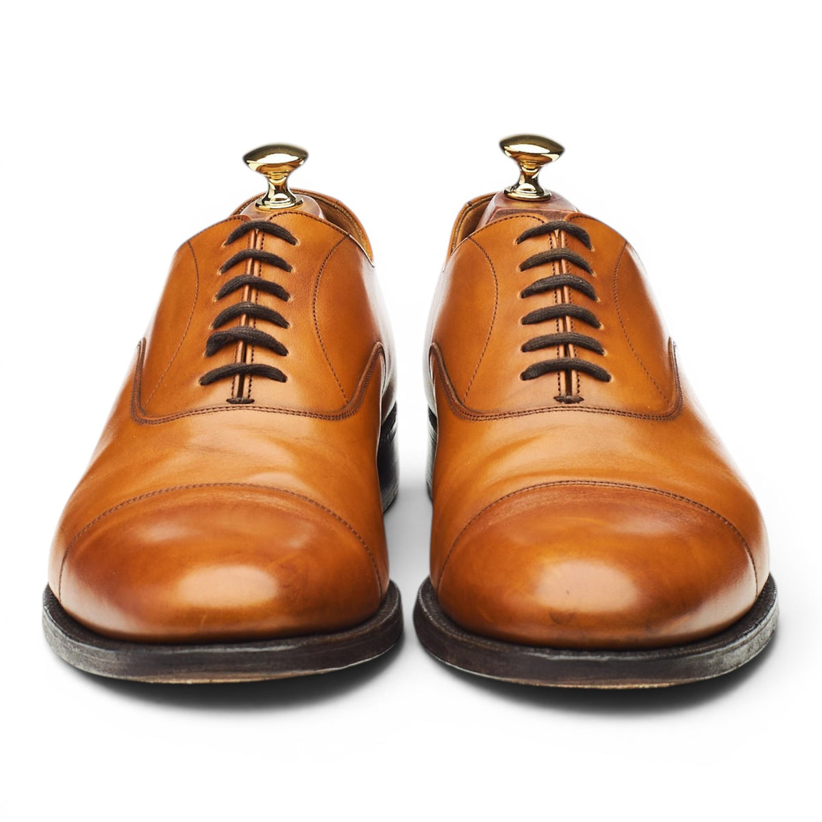 'Dubai' Tan Brown Leather Oxford UK 9.5 F