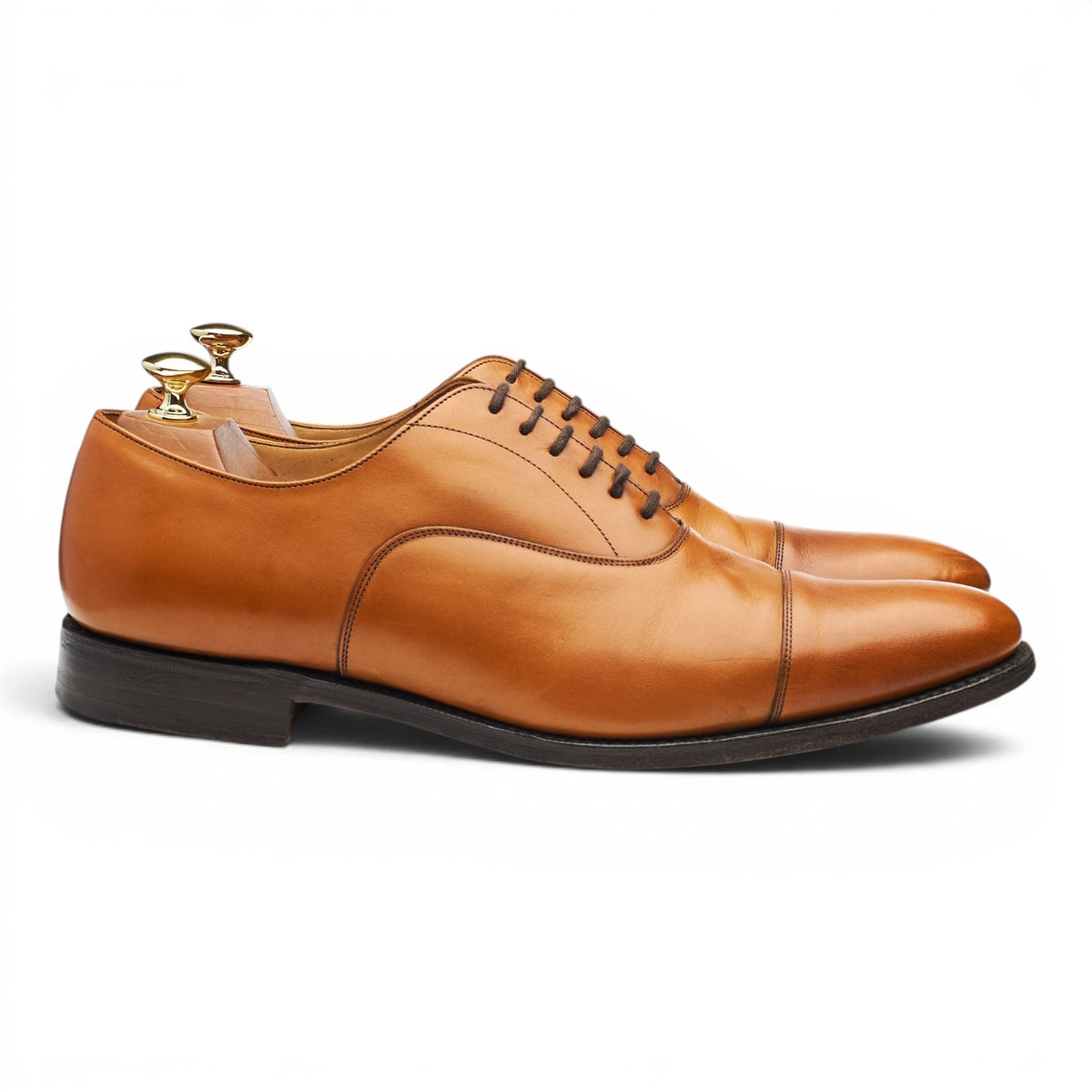 'Dubai' Tan Brown Leather Oxford UK 9.5 F