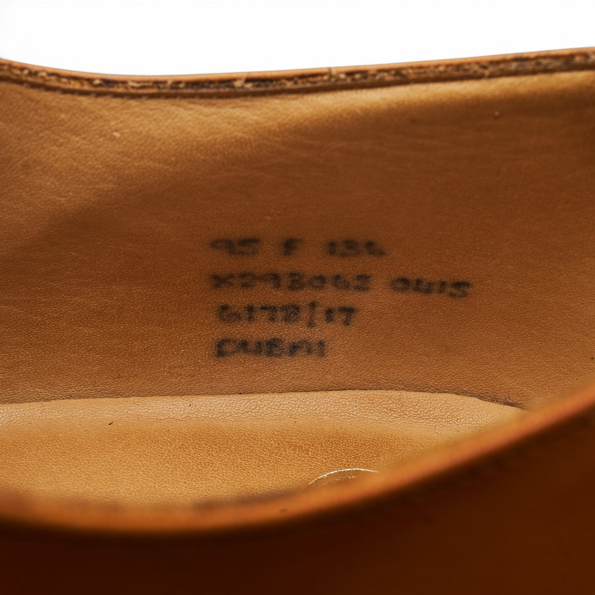 'Dubai' Tan Brown Leather Oxford UK 9.5 F