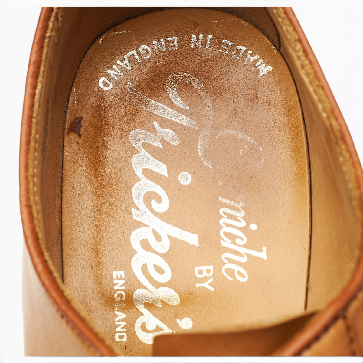 'Barnes' Tan Brown Leather Derby UK 8.5
