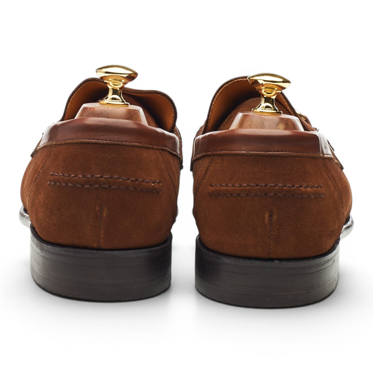 Shipton & Heneage 'Richmond' Snuff Brown Suede Hosebit Loafers UK 10 EX
