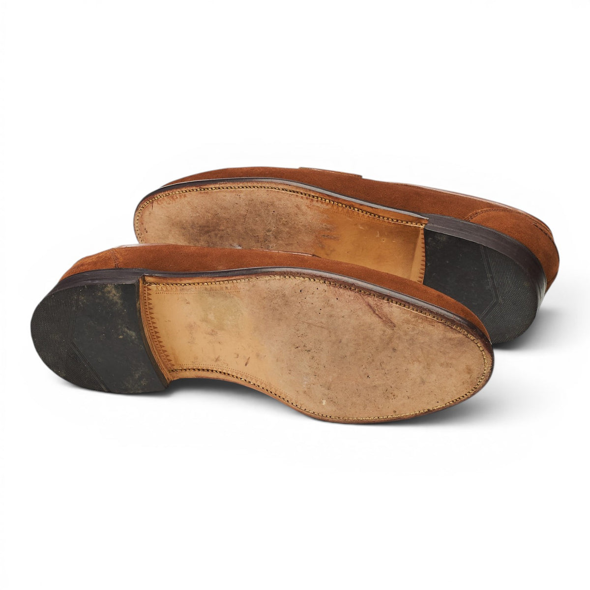Shipton & Heneage 'Richmond' Snuff Brown Suede Hosebit Loafers UK 10 EX