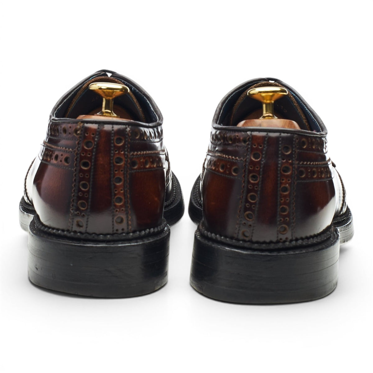 'Anderson' Brown Leather Derby Brogues UK 8.5 F