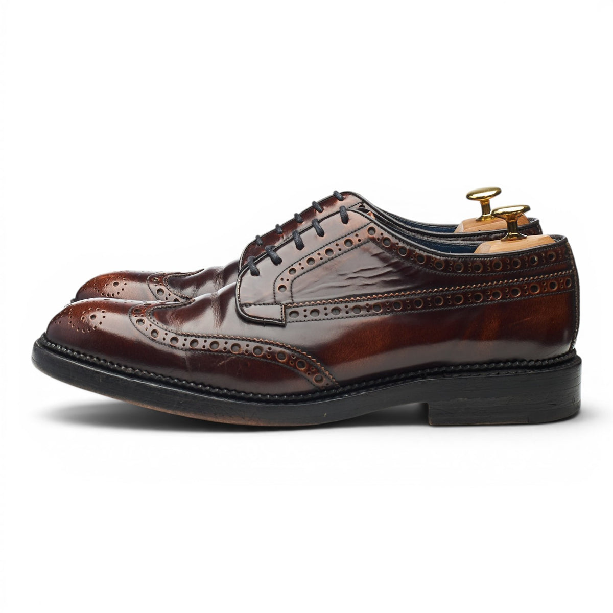 'Anderson' Brown Leather Derby Brogues UK 8.5 F