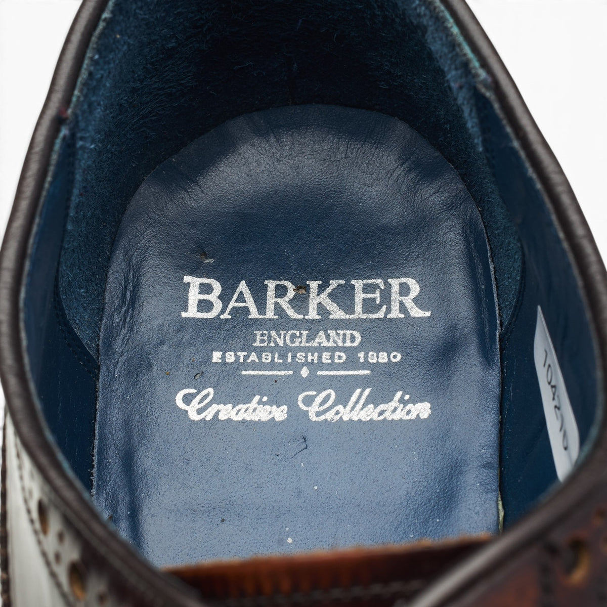 'Anderson' Brown Leather Derby Brogues UK 8.5 F