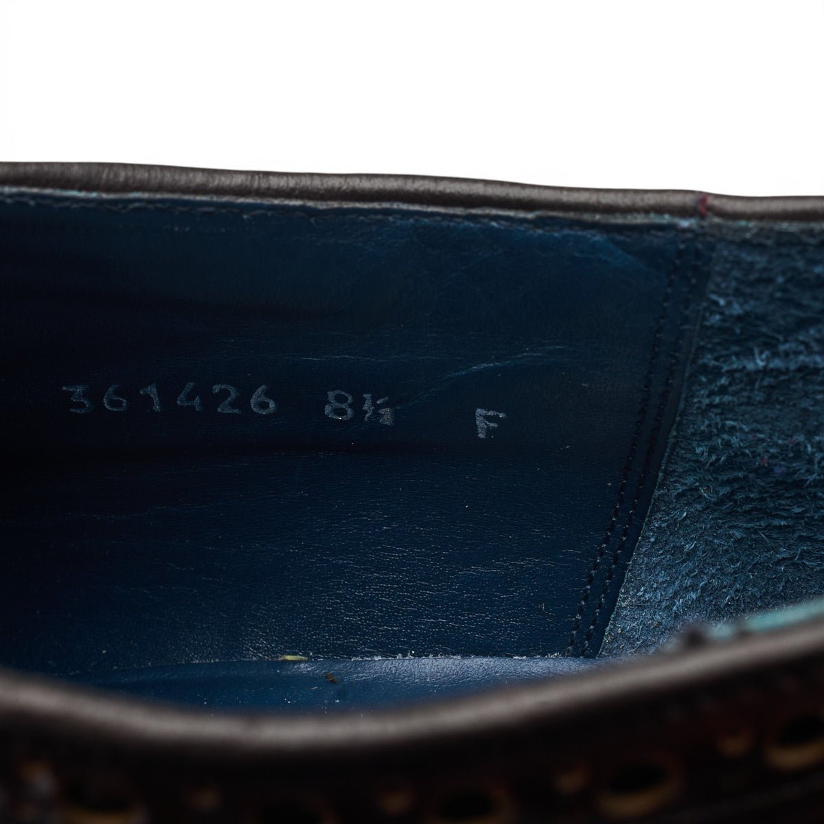 'Anderson' Brown Leather Derby Brogues UK 8.5 F