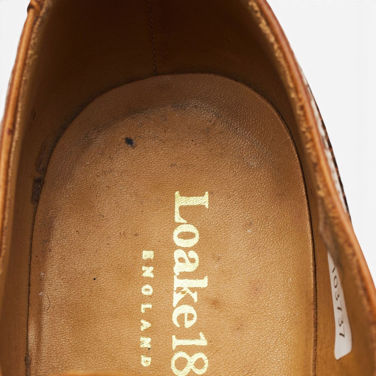 1880 'Chester 2' Tan Brown Leather Derby Brogues UK 8 F