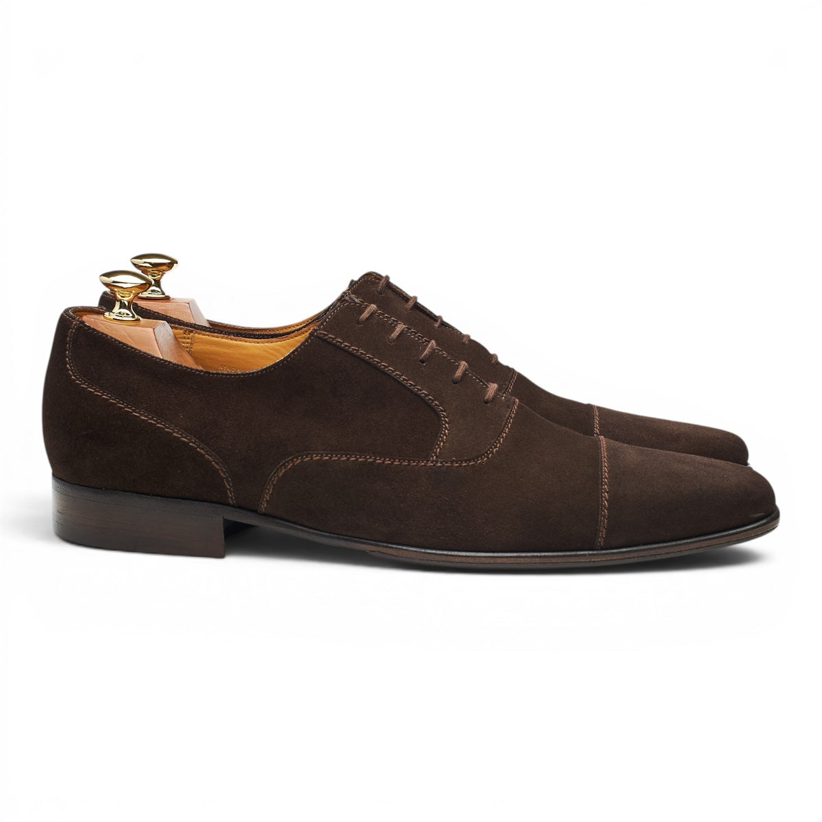 '515' Dark Brown Suede Oxford 10 D UK 10.5