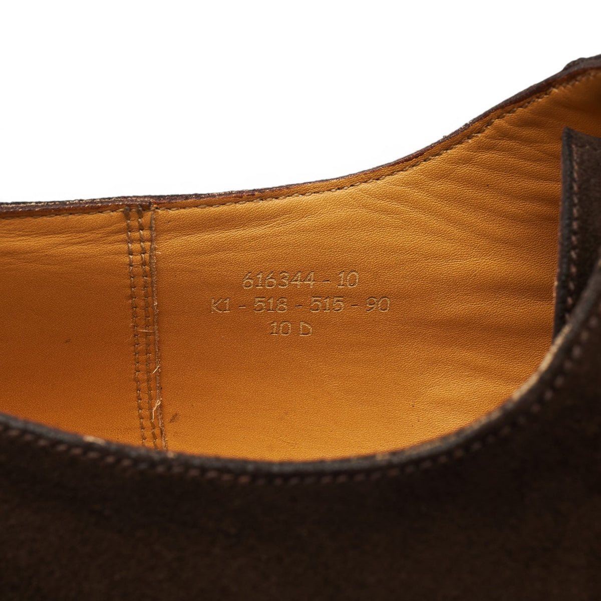 '515' Dark Brown Suede Oxford 10 D UK 10.5