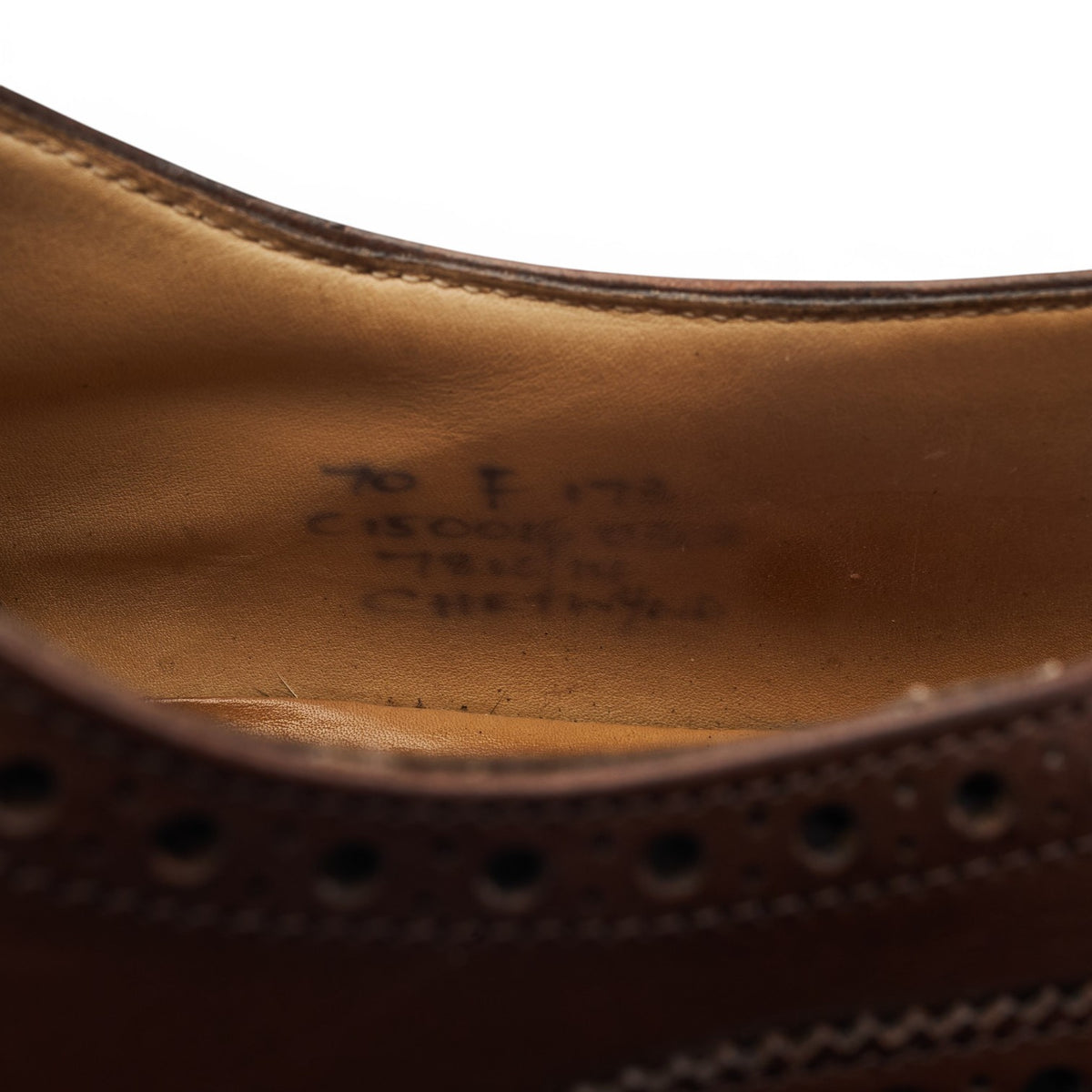 'Chetwynd' Dark Brown Leather Oxford Brogues UK 7 F