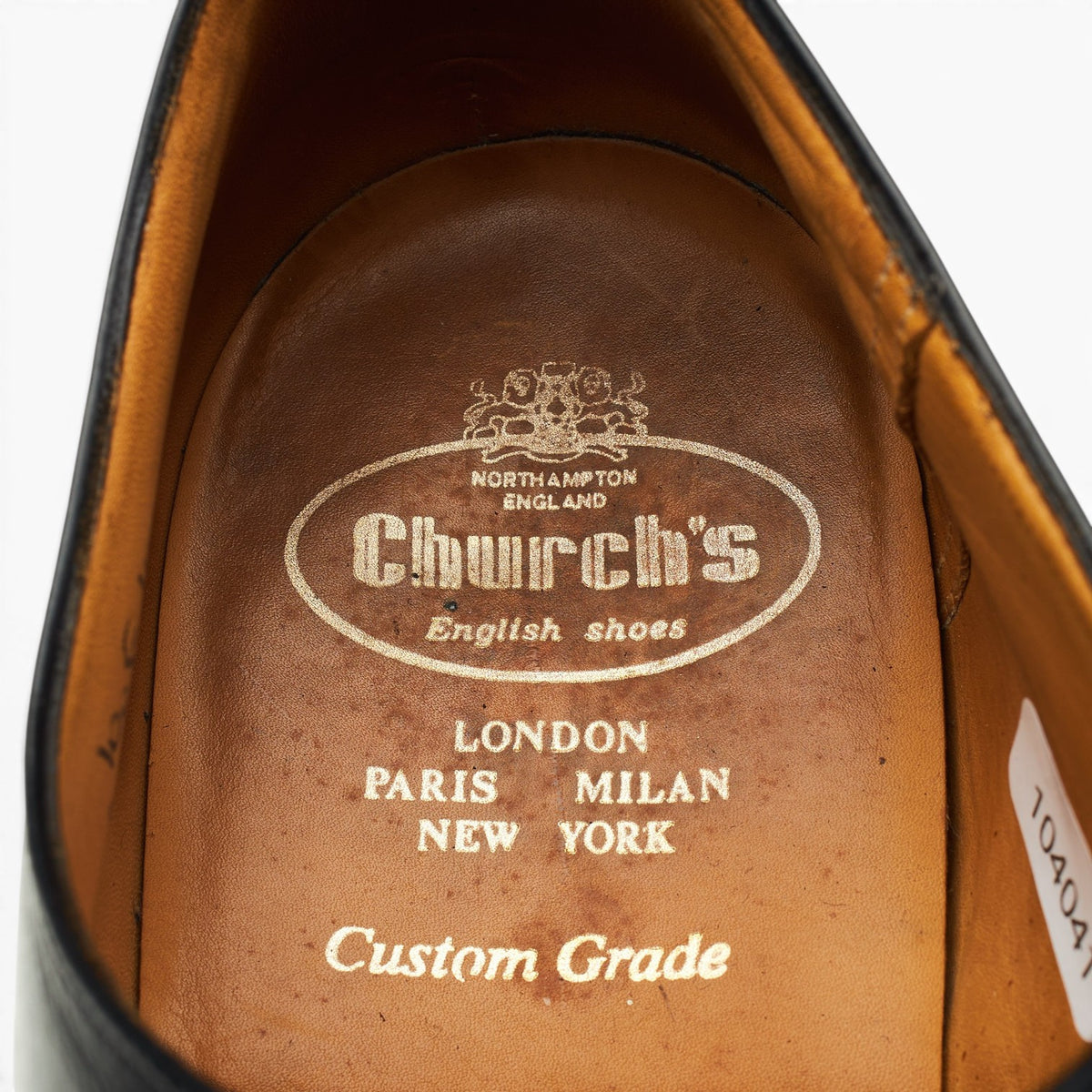 'Consul' Black Leather Oxford UK 10 F