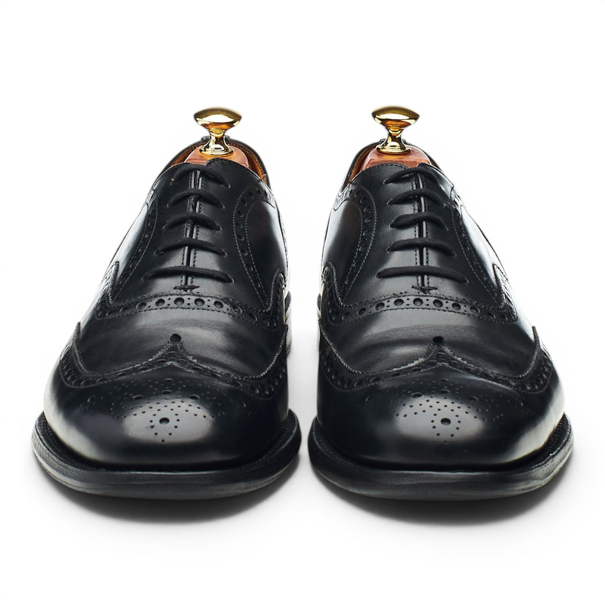 'Bywell' Black Leather Oxford Brogues UK 9 G