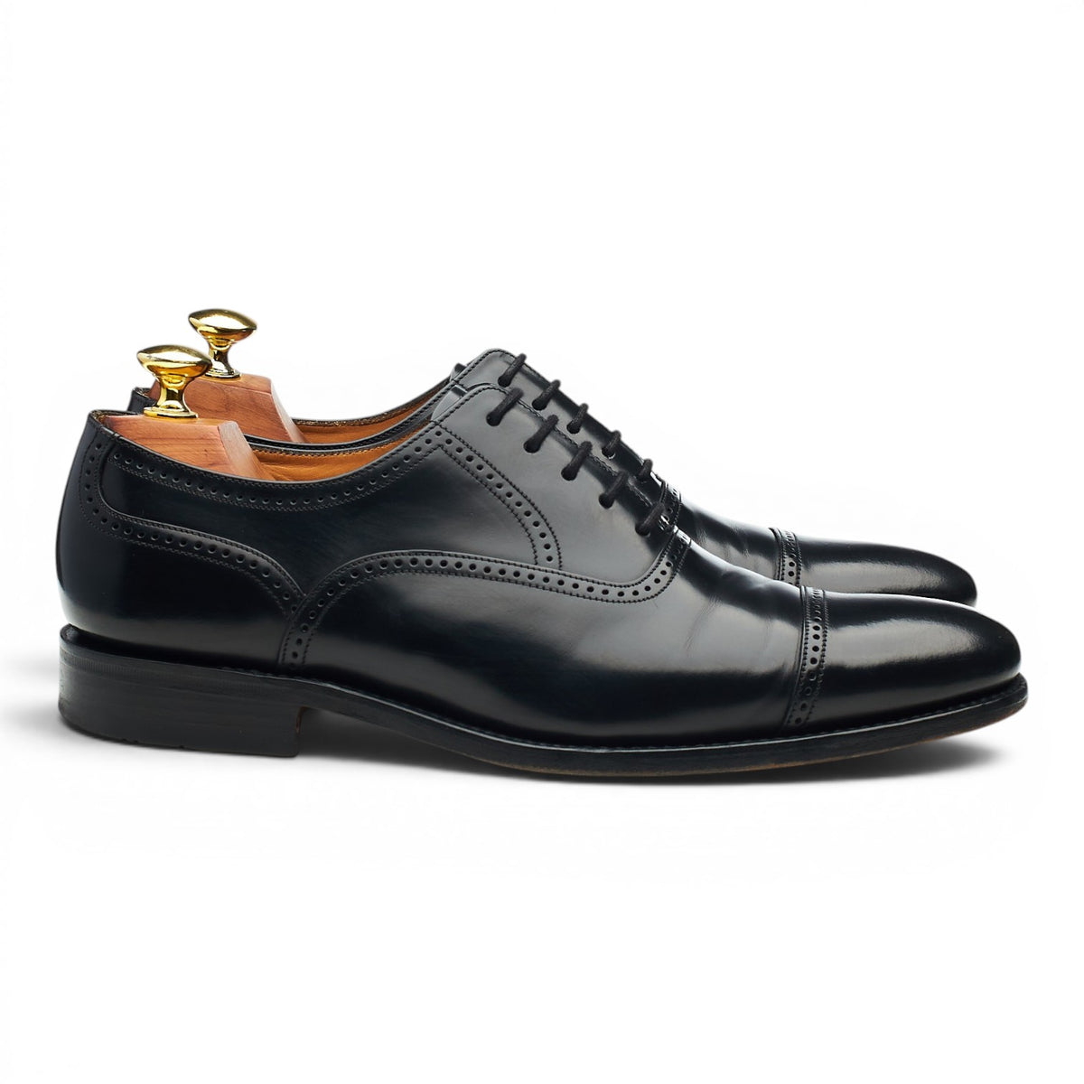 Next Black Leather Oxford Brogues UK 7 F