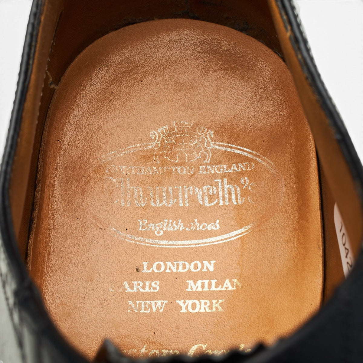 Royal Collection Black Leather Oxford Brogues UK 9.5 F