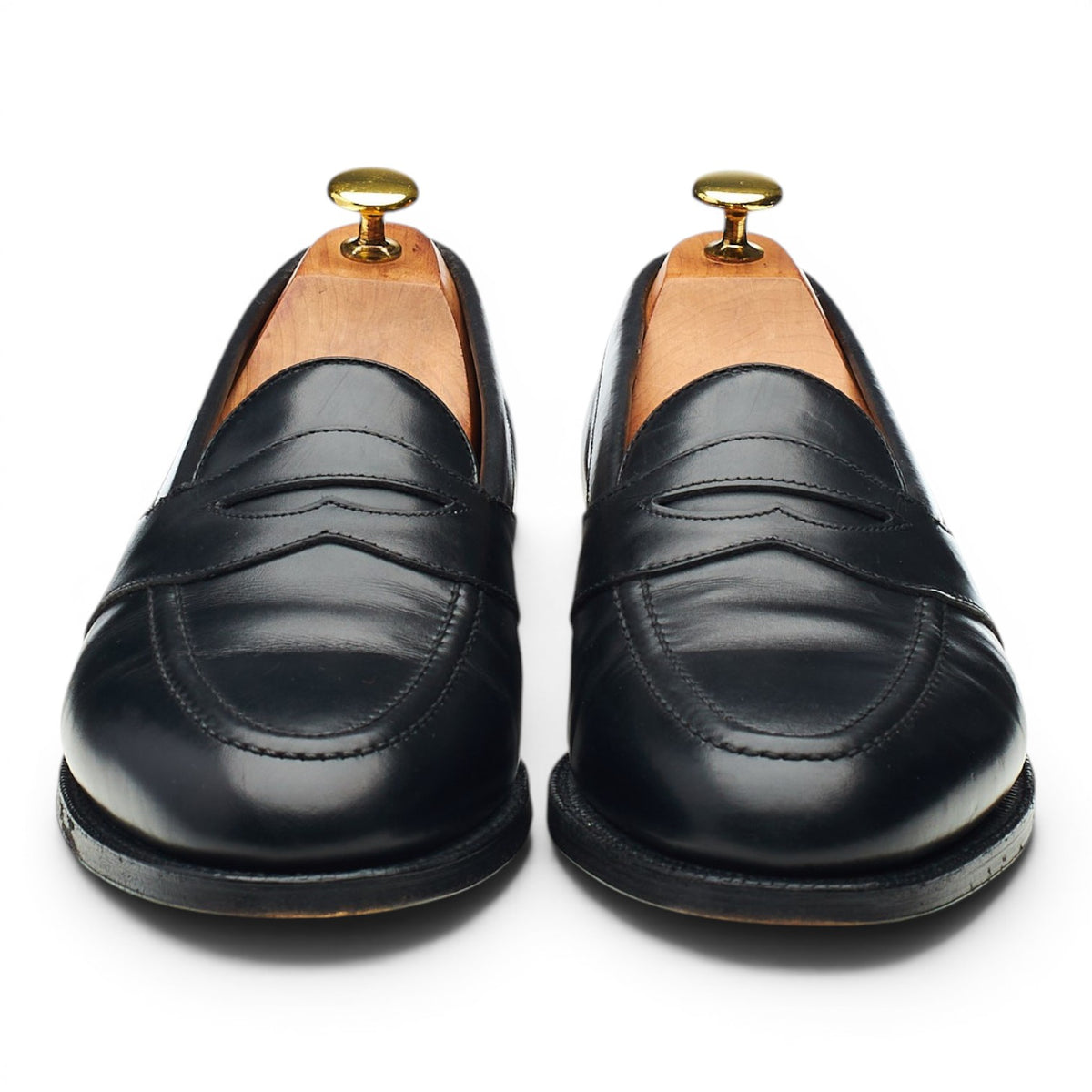 'Berkeley' Black Leather Loafers UK 8.5 EX
