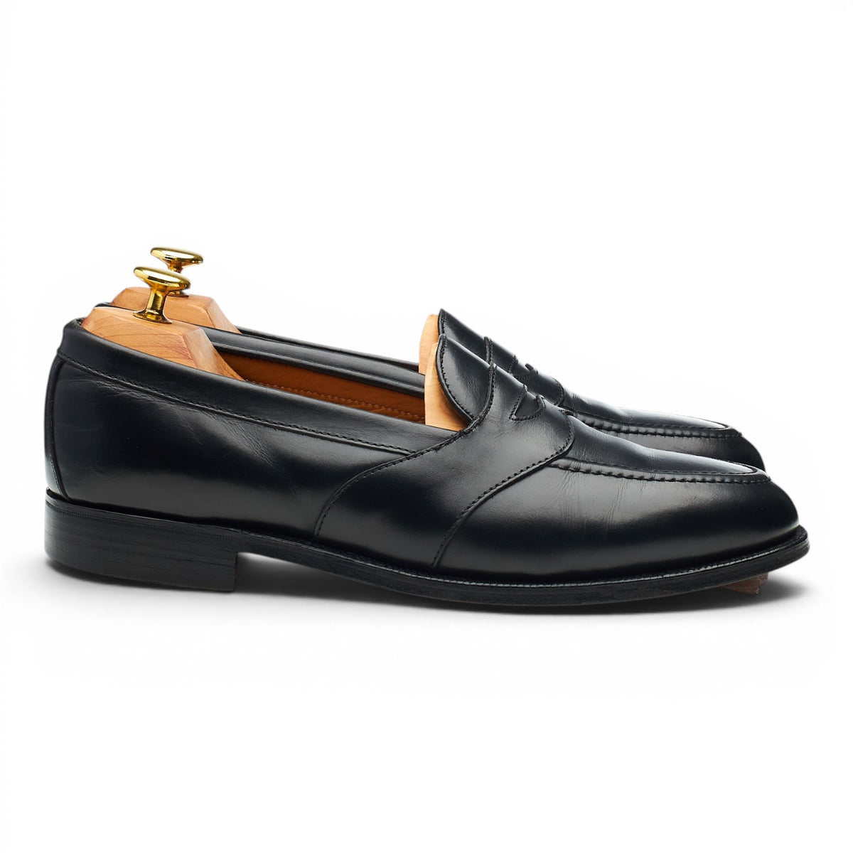 'Berkeley' Black Leather Loafers UK 8.5 EX