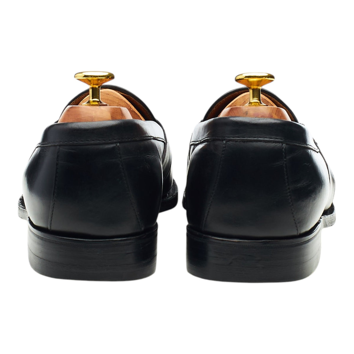 'Berkeley' Black Leather Loafers UK 8.5 EX