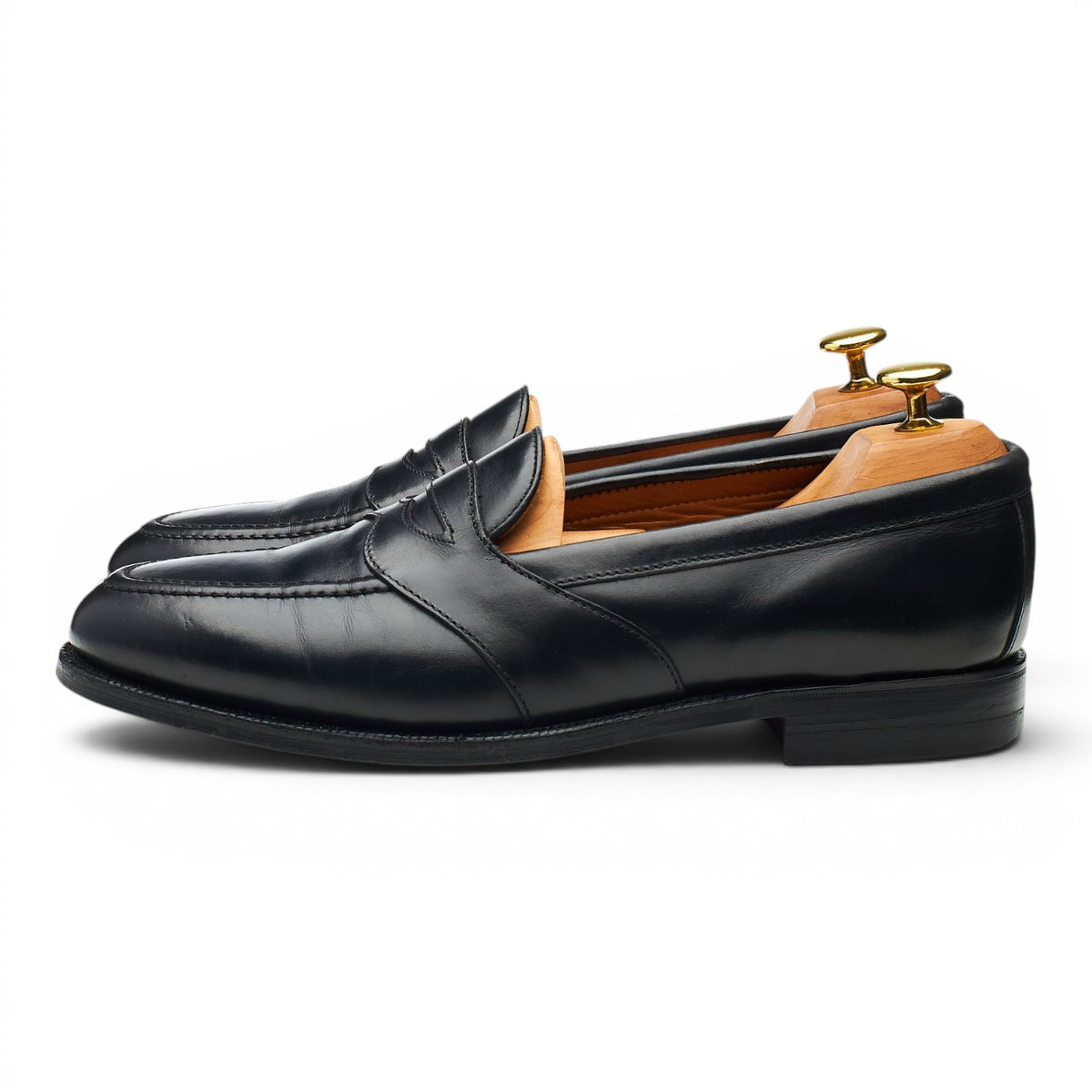 'Berkeley' Black Leather Loafers UK 8.5 EX