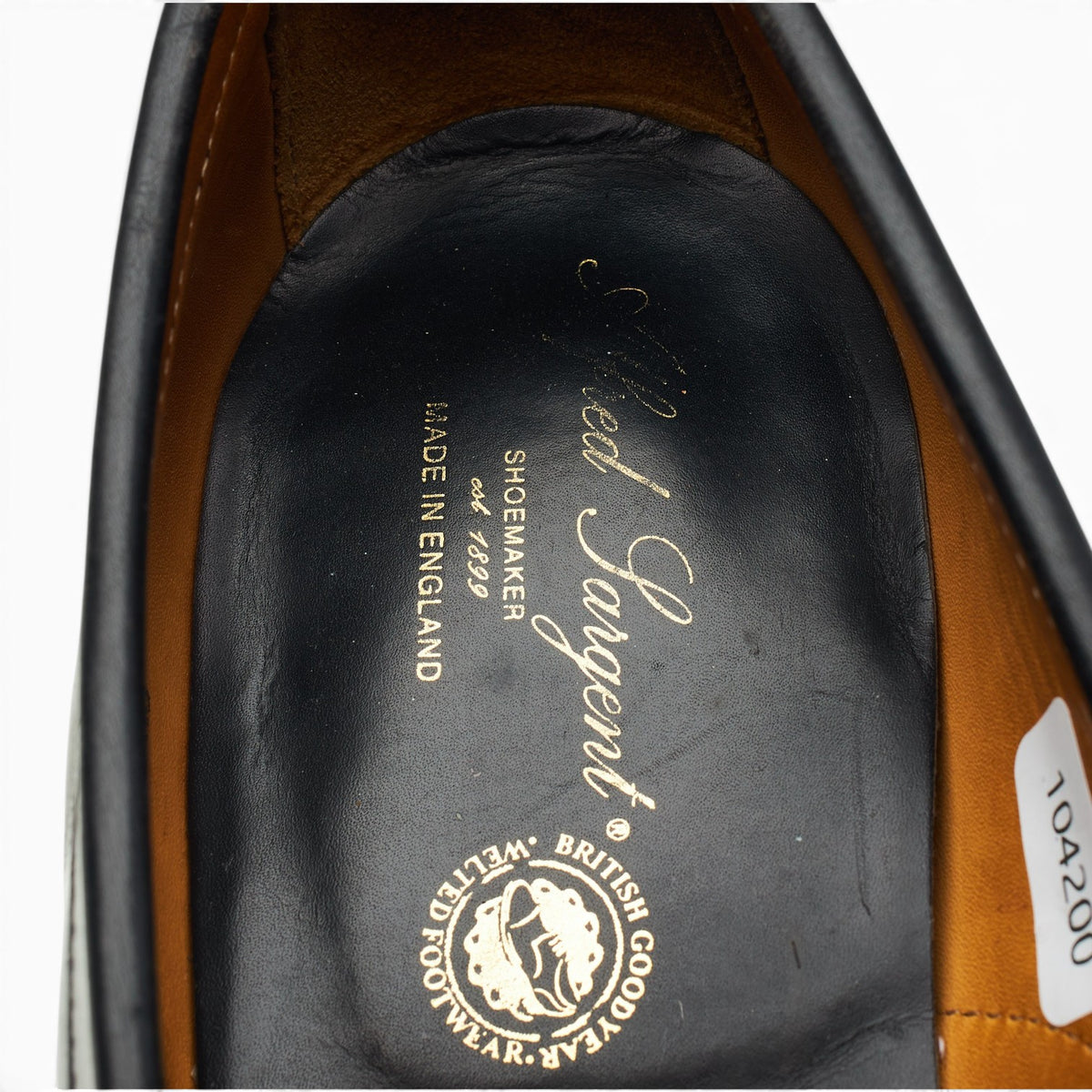 'Berkeley' Black Leather Loafers UK 8.5 EX