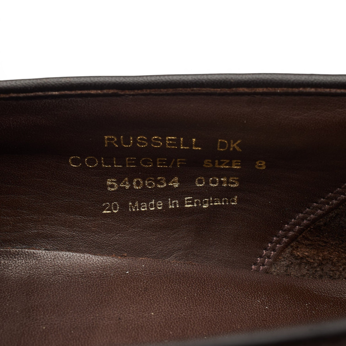 1880 'Russell' Dark Brown Leather Tassel Loafers UK 8 F